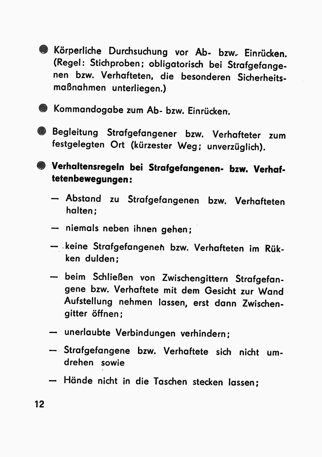 Merkbuch für SV-Angehörige [Strafvollzug (SV) Deutsche Demokratische Republik (DDR)] 1975, Seite 12 (SV-Angeh. DDR 1975, S. 12)