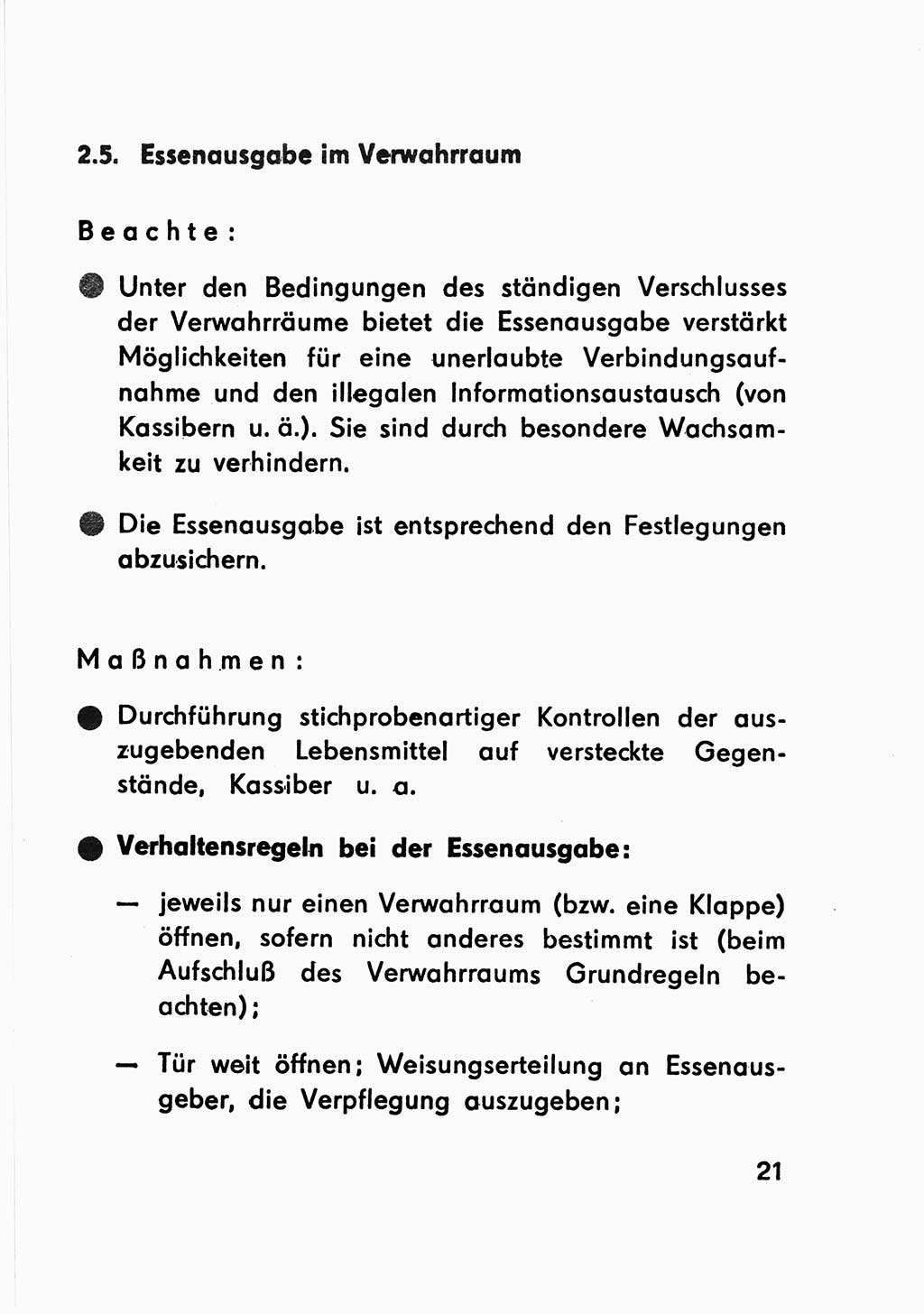 Merkbuch für SV-Angehörige [Strafvollzug (SV) Deutsche Demokratische Republik (DDR)] 1975, Seite 21 (SV-Angeh. DDR 1975, S. 21)