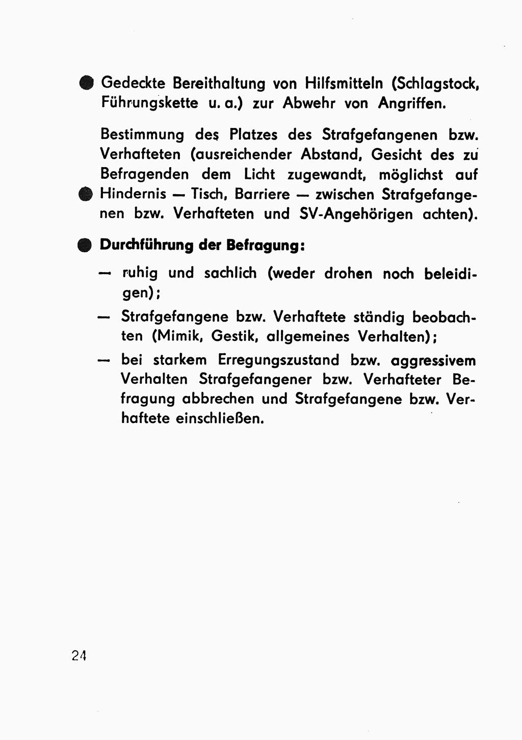 Merkbuch für SV-Angehörige [Strafvollzug (SV) Deutsche Demokratische Republik (DDR)] 1975, Seite 24 (SV-Angeh. DDR 1975, S. 24)