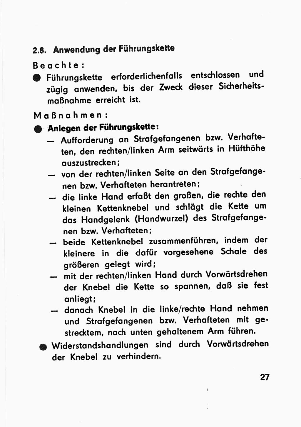 Merkbuch für SV-Angehörige [Strafvollzug (SV) Deutsche Demokratische Republik (DDR)] 1975, Seite 27 (SV-Angeh. DDR 1975, S. 27)