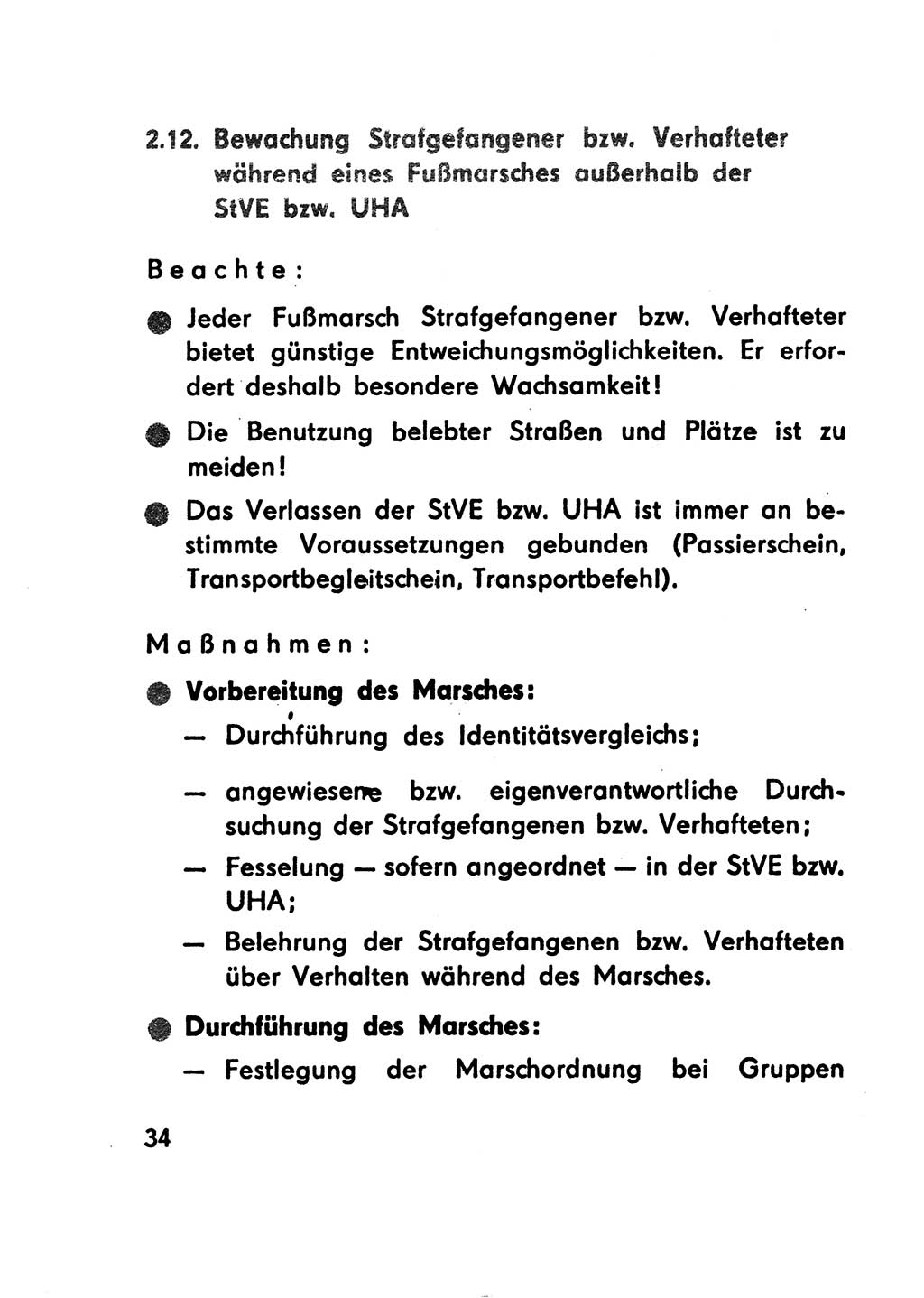 Merkbuch für SV-Angehörige [Strafvollzug (SV) Deutsche Demokratische Republik (DDR)] 1975, Seite 34 (SV-Angeh. DDR 1975, S. 34)