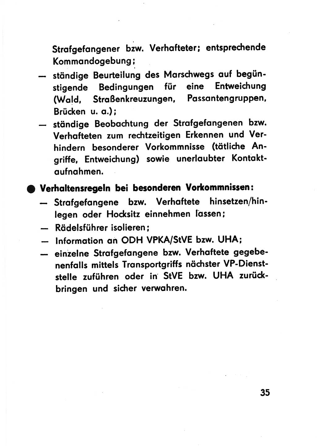 Merkbuch für SV-Angehörige [Strafvollzug (SV) Deutsche Demokratische Republik (DDR)] 1975, Seite 35 (SV-Angeh. DDR 1975, S. 35)