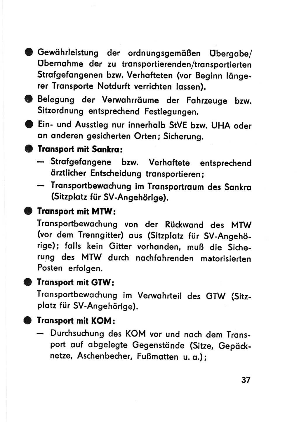 Merkbuch für SV-Angehörige [Strafvollzug (SV) Deutsche Demokratische Republik (DDR)] 1975, Seite 37 (SV-Angeh. DDR 1975, S. 37)