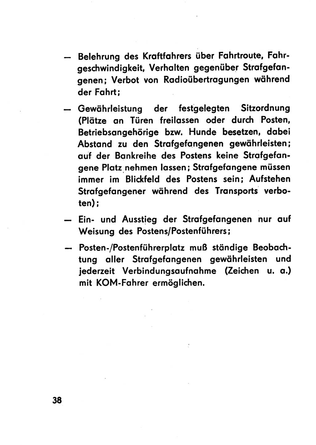 Merkbuch für SV-Angehörige [Strafvollzug (SV) Deutsche Demokratische Republik (DDR)] 1975, Seite 38 (SV-Angeh. DDR 1975, S. 38)