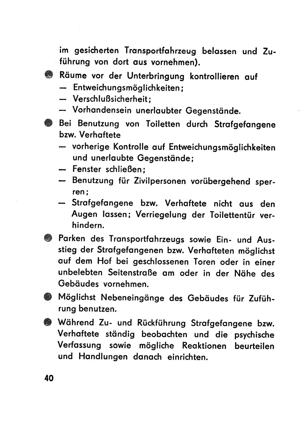 Merkbuch für SV-Angehörige [Strafvollzug (SV) Deutsche Demokratische Republik (DDR)] 1975, Seite 40 (SV-Angeh. DDR 1975, S. 40)