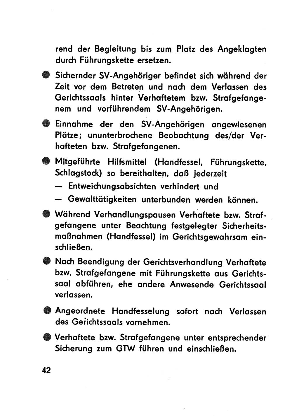 Merkbuch für SV-Angehörige [Strafvollzug (SV) Deutsche Demokratische Republik (DDR)] 1975, Seite 42 (SV-Angeh. DDR 1975, S. 42)