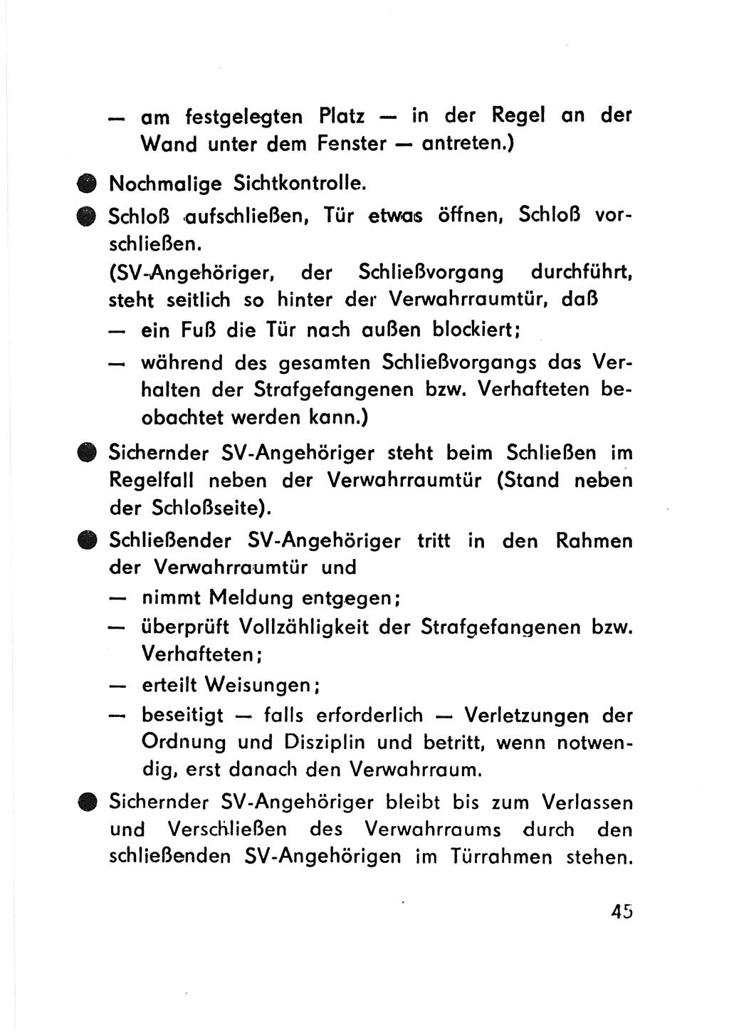 Merkbuch für SV-Angehörige [Strafvollzug (SV) Deutsche Demokratische Republik (DDR)] 1975, Seite 45 (SV-Angeh. DDR 1975, S. 45)