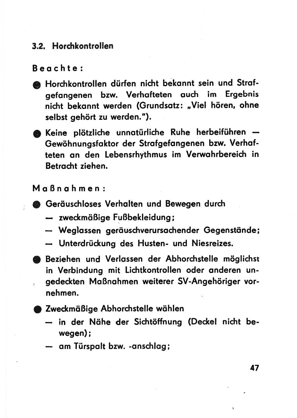 Merkbuch für SV-Angehörige [Strafvollzug (SV) Deutsche Demokratische Republik (DDR)] 1975, Seite 47 (SV-Angeh. DDR 1975, S. 47)