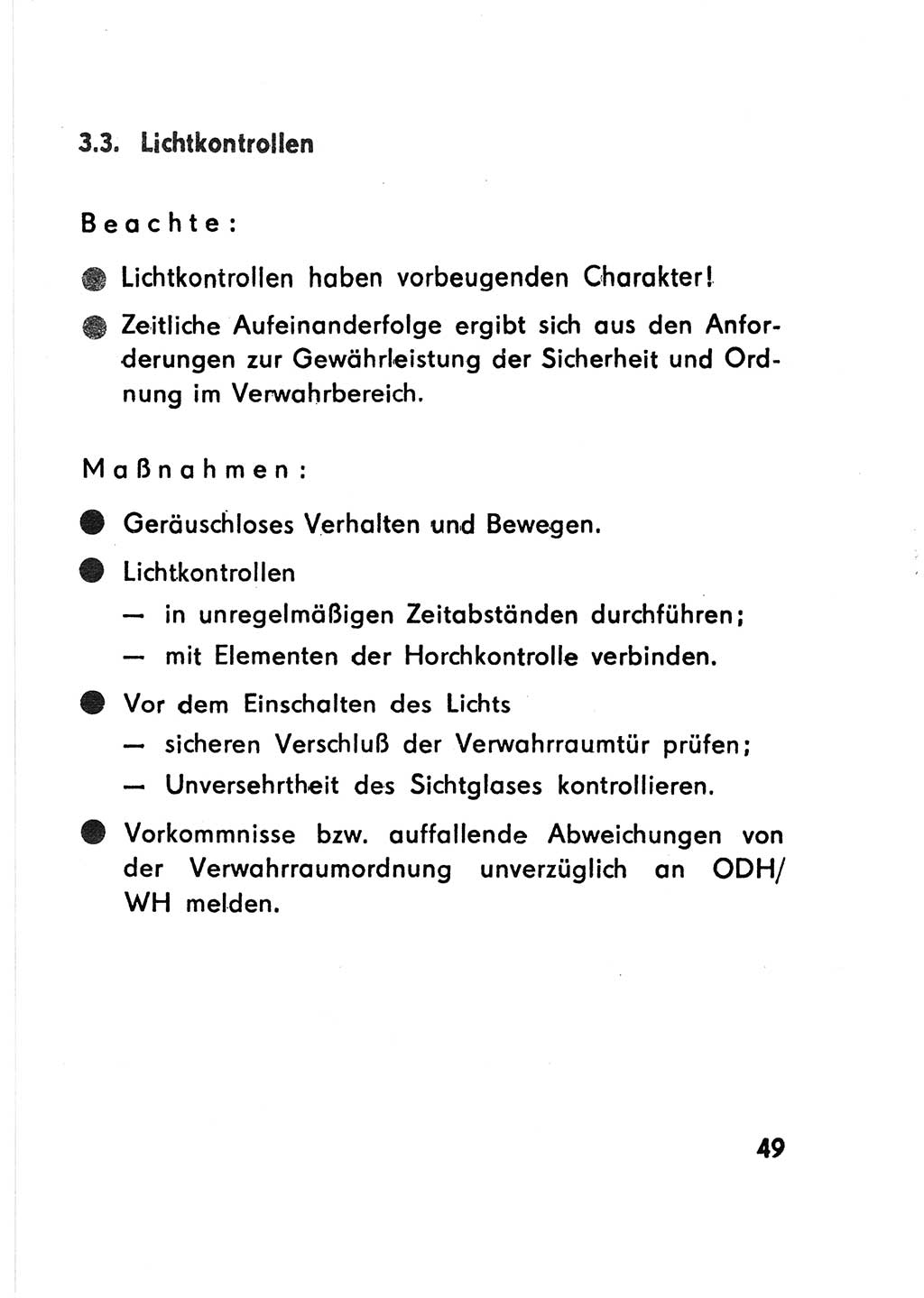 Merkbuch für SV-Angehörige [Strafvollzug (SV) Deutsche Demokratische Republik (DDR)] 1975, Seite 49 (SV-Angeh. DDR 1975, S. 49)