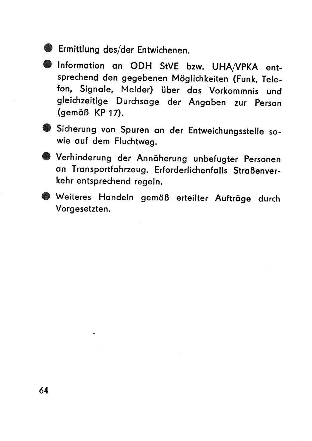 Merkbuch für SV-Angehörige [Strafvollzug (SV) Deutsche Demokratische Republik (DDR)] 1975, Seite 64 (SV-Angeh. DDR 1975, S. 64)