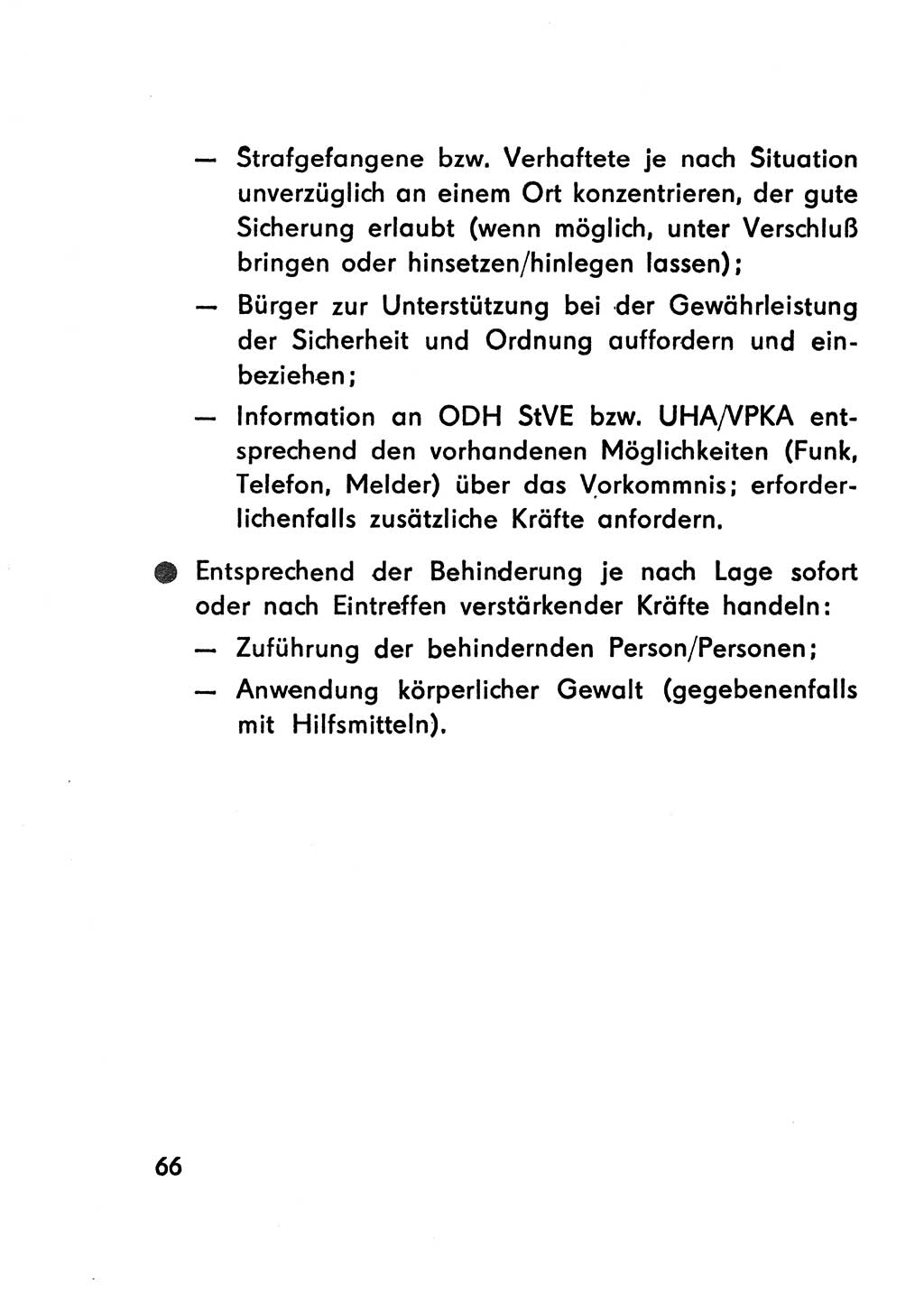 Merkbuch für SV-Angehörige [Strafvollzug (SV) Deutsche Demokratische Republik (DDR)] 1975, Seite 66 (SV-Angeh. DDR 1975, S. 66)