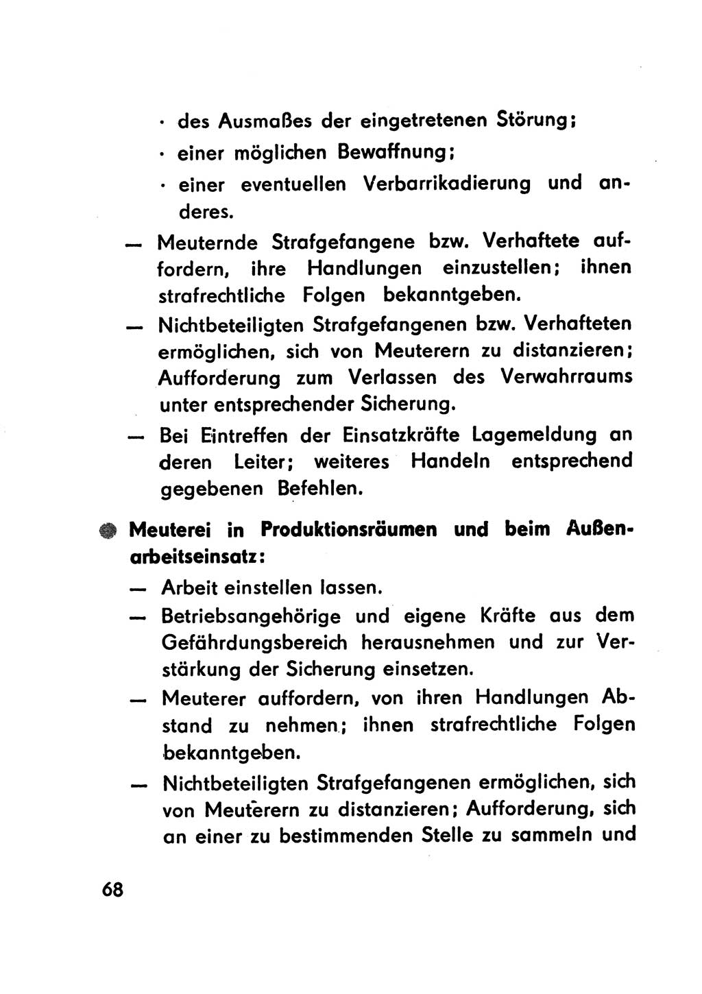 Merkbuch für SV-Angehörige [Strafvollzug (SV) Deutsche Demokratische Republik (DDR)] 1975, Seite 68 (SV-Angeh. DDR 1975, S. 68)