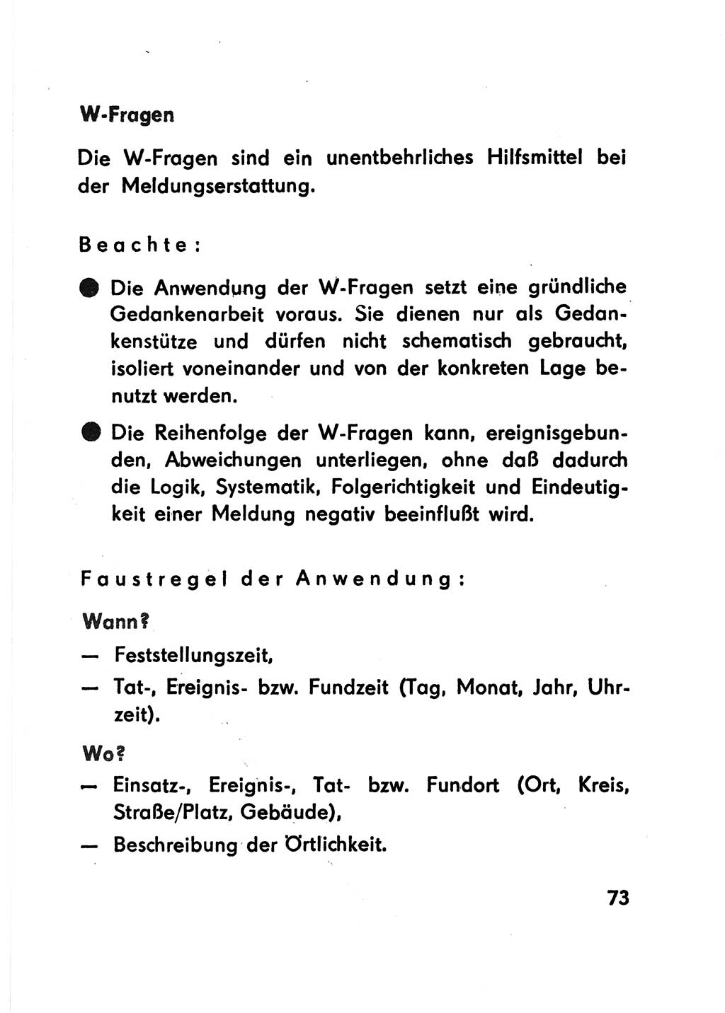 Merkbuch für SV-Angehörige [Strafvollzug (SV) Deutsche Demokratische Republik (DDR)] 1975, Seite 73 (SV-Angeh. DDR 1975, S. 73)