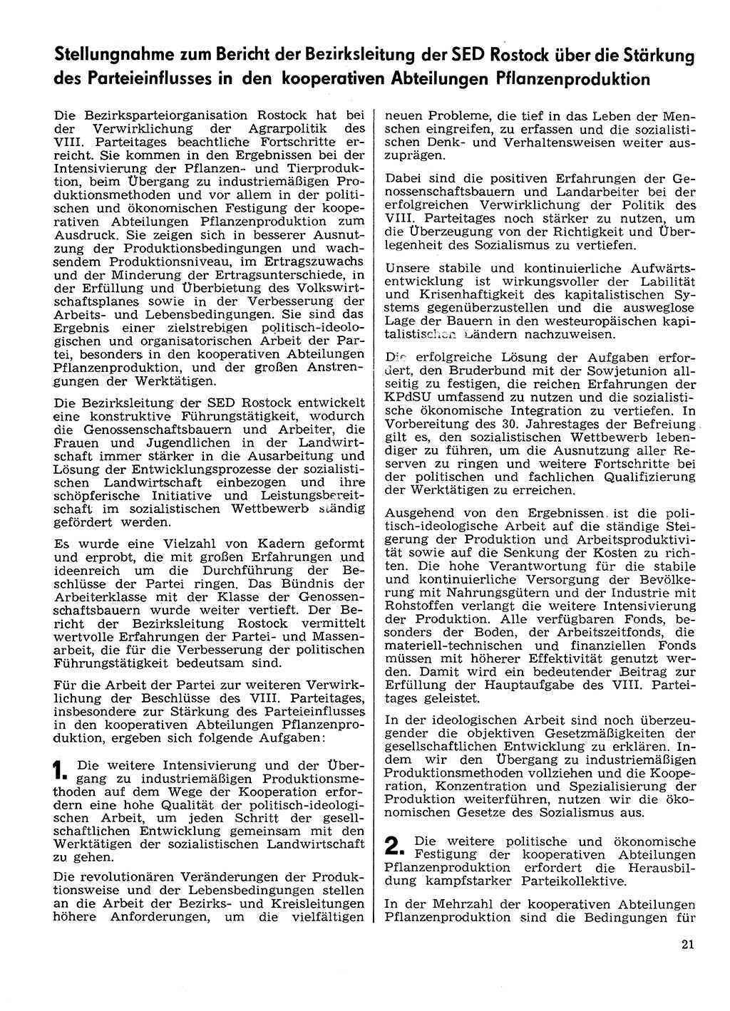 Neuer Weg (NW), Organ des Zentralkomitees (ZK) der SED (Sozialistische Einheitspartei Deutschlands) für Fragen des Parteilebens, 30. Jahrgang [Deutsche Demokratische Republik (DDR)] 1975, Seite 21 (NW ZK SED DDR 1975, S. 21)