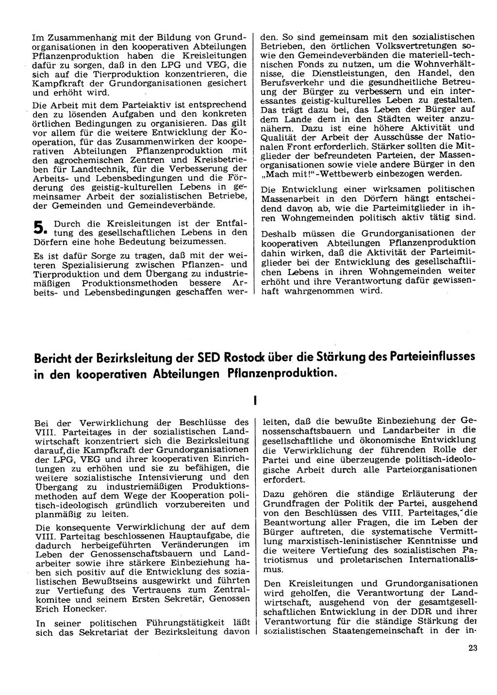 Neuer Weg (NW), Organ des Zentralkomitees (ZK) der SED (Sozialistische Einheitspartei Deutschlands) für Fragen des Parteilebens, 30. Jahrgang [Deutsche Demokratische Republik (DDR)] 1975, Seite 23 (NW ZK SED DDR 1975, S. 23)