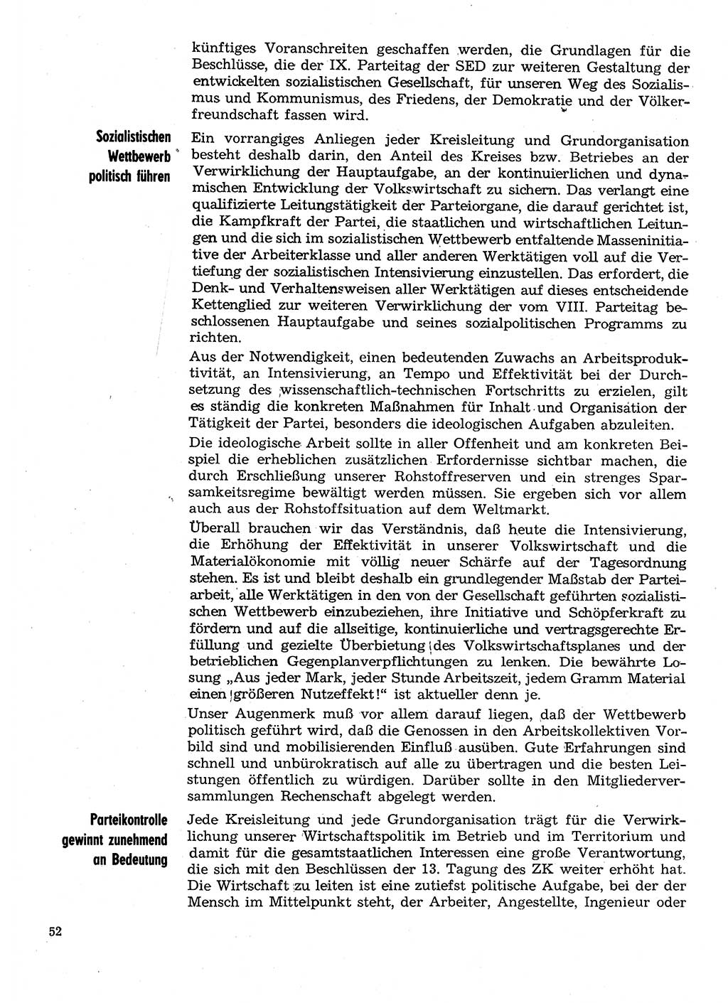 Neuer Weg (NW), Organ des Zentralkomitees (ZK) der SED (Sozialistische Einheitspartei Deutschlands) für Fragen des Parteilebens, 30. Jahrgang [Deutsche Demokratische Republik (DDR)] 1975, Seite 52 (NW ZK SED DDR 1975, S. 52)