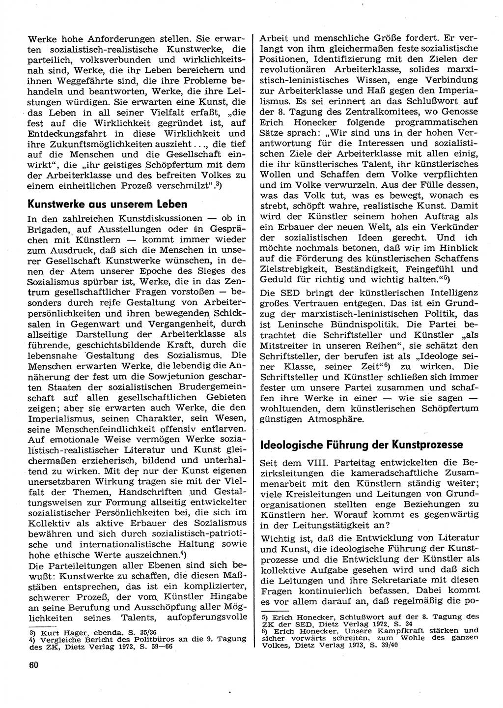 Neuer Weg (NW), Organ des Zentralkomitees (ZK) der SED (Sozialistische Einheitspartei Deutschlands) für Fragen des Parteilebens, 30. Jahrgang [Deutsche Demokratische Republik (DDR)] 1975, Seite 60 (NW ZK SED DDR 1975, S. 60)