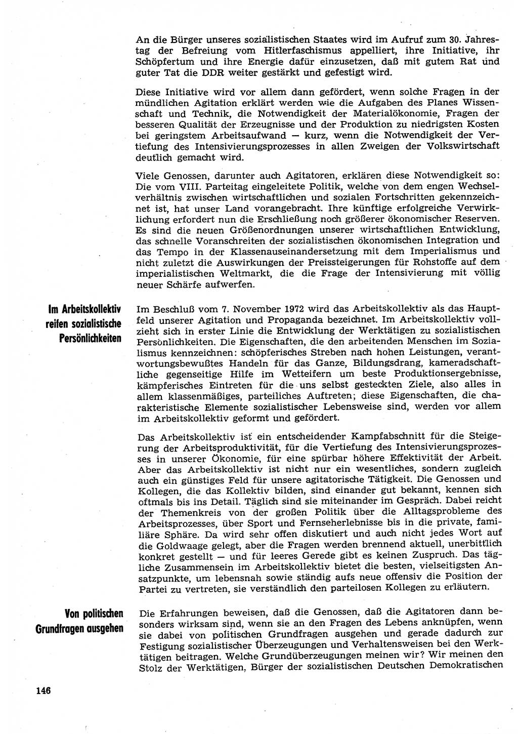 Neuer Weg (NW), Organ des Zentralkomitees (ZK) der SED (Sozialistische Einheitspartei Deutschlands) für Fragen des Parteilebens, 30. Jahrgang [Deutsche Demokratische Republik (DDR)] 1975, Seite 146 (NW ZK SED DDR 1975, S. 146)