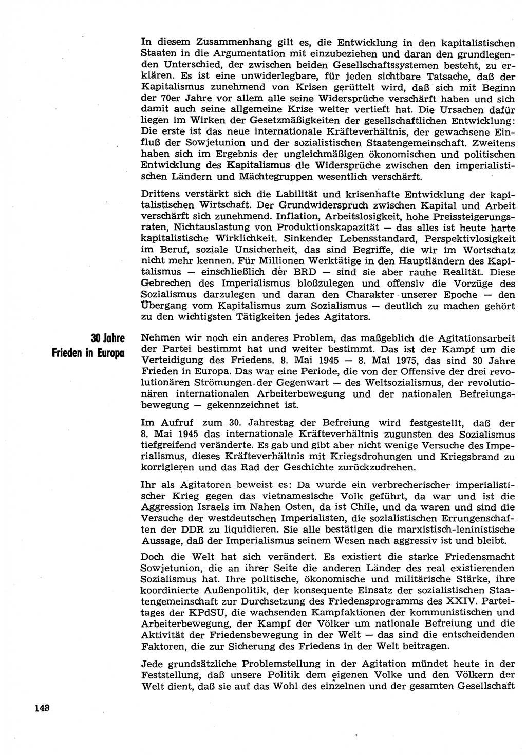 Neuer Weg (NW), Organ des Zentralkomitees (ZK) der SED (Sozialistische Einheitspartei Deutschlands) für Fragen des Parteilebens, 30. Jahrgang [Deutsche Demokratische Republik (DDR)] 1975, Seite 148 (NW ZK SED DDR 1975, S. 148)