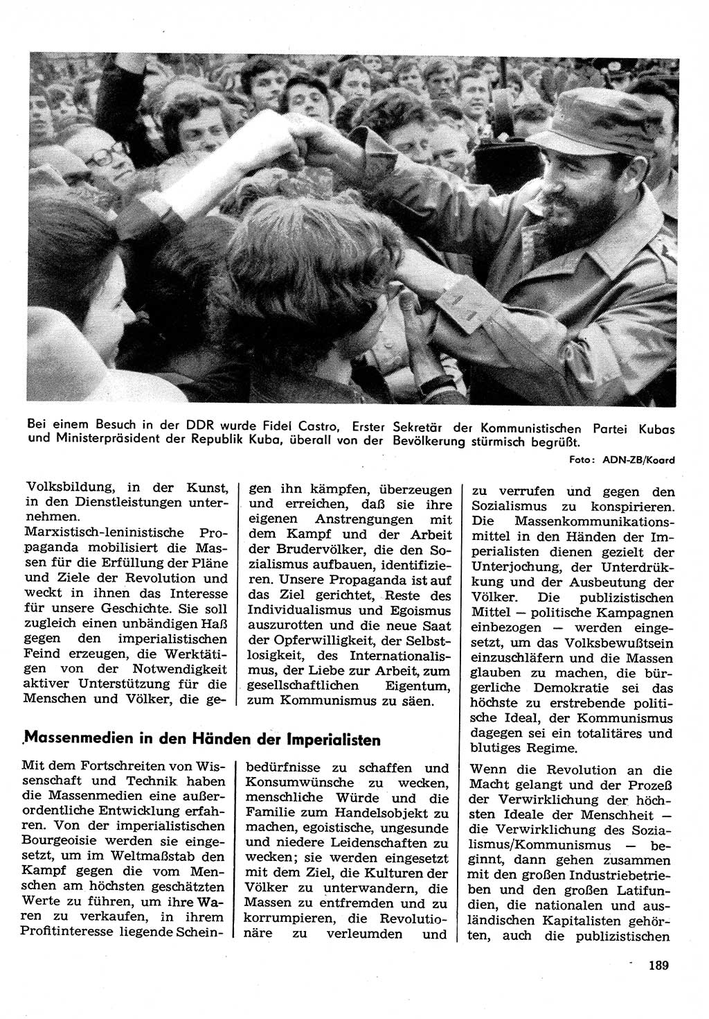 Neuer Weg (NW), Organ des Zentralkomitees (ZK) der SED (Sozialistische Einheitspartei Deutschlands) für Fragen des Parteilebens, 30. Jahrgang [Deutsche Demokratische Republik (DDR)] 1975, Seite 189 (NW ZK SED DDR 1975, S. 189)
