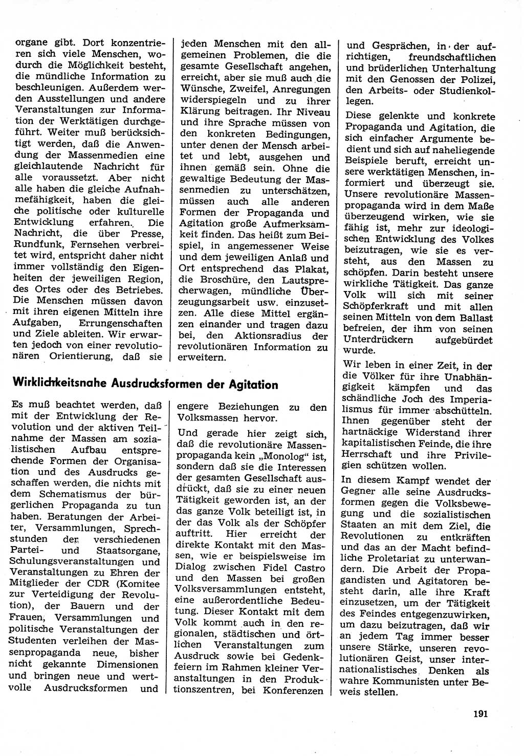 Neuer Weg (NW), Organ des Zentralkomitees (ZK) der SED (Sozialistische Einheitspartei Deutschlands) für Fragen des Parteilebens, 30. Jahrgang [Deutsche Demokratische Republik (DDR)] 1975, Seite 191 (NW ZK SED DDR 1975, S. 191)