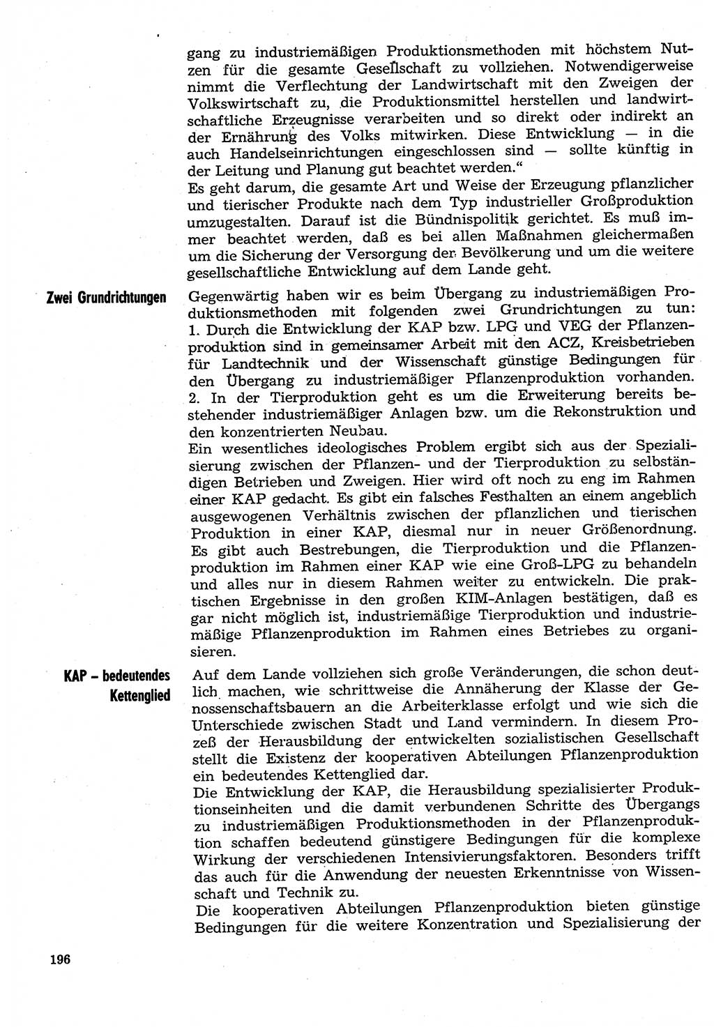 Neuer Weg (NW), Organ des Zentralkomitees (ZK) der SED (Sozialistische Einheitspartei Deutschlands) für Fragen des Parteilebens, 30. Jahrgang [Deutsche Demokratische Republik (DDR)] 1975, Seite 196 (NW ZK SED DDR 1975, S. 196)