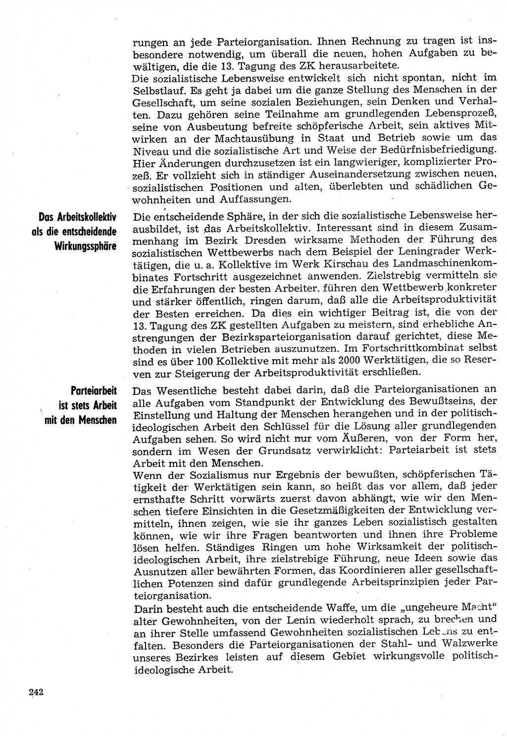 Neuer Weg (NW), Organ des Zentralkomitees (ZK) der SED (Sozialistische Einheitspartei Deutschlands) für Fragen des Parteilebens, 30. Jahrgang [Deutsche Demokratische Republik (DDR)] 1975, Seite 242 (NW ZK SED DDR 1975, S. 242)