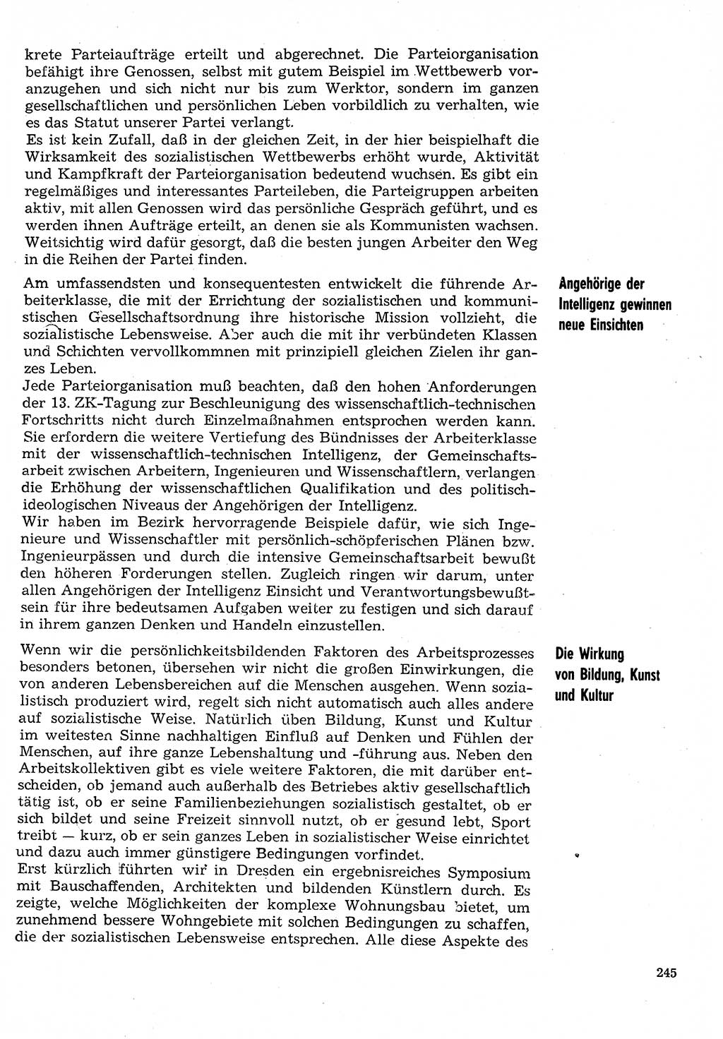 Neuer Weg (NW), Organ des Zentralkomitees (ZK) der SED (Sozialistische Einheitspartei Deutschlands) für Fragen des Parteilebens, 30. Jahrgang [Deutsche Demokratische Republik (DDR)] 1975, Seite 245 (NW ZK SED DDR 1975, S. 245)