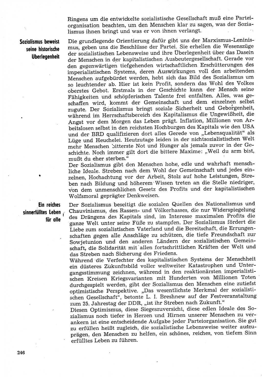 Neuer Weg (NW), Organ des Zentralkomitees (ZK) der SED (Sozialistische Einheitspartei Deutschlands) für Fragen des Parteilebens, 30. Jahrgang [Deutsche Demokratische Republik (DDR)] 1975, Seite 246 (NW ZK SED DDR 1975, S. 246)