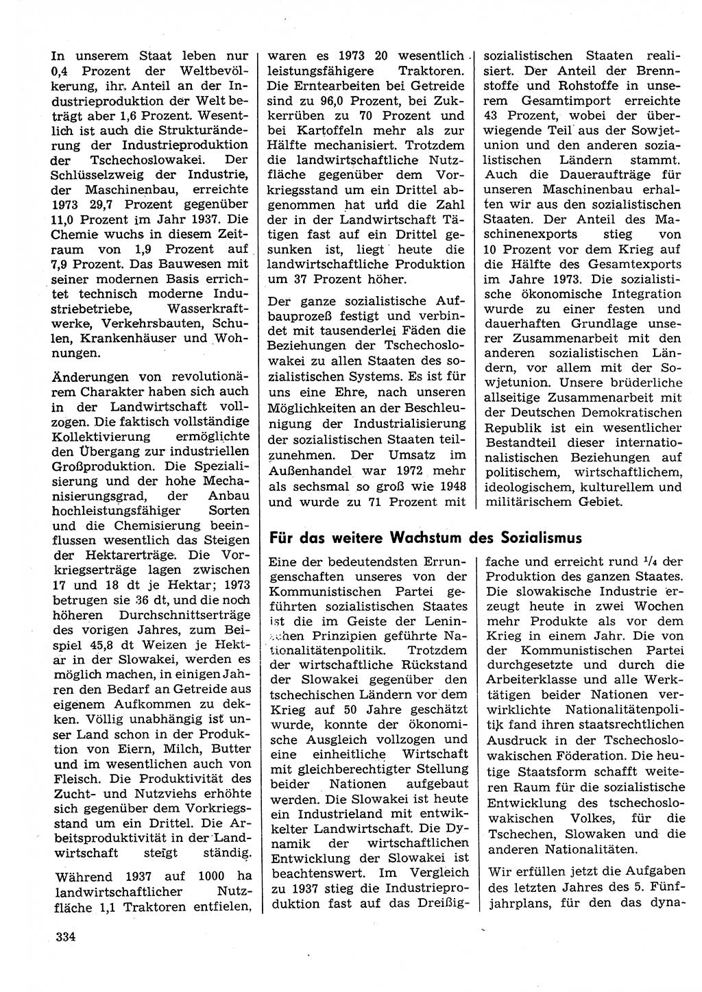 Neuer Weg (NW), Organ des Zentralkomitees (ZK) der SED (Sozialistische Einheitspartei Deutschlands) für Fragen des Parteilebens, 30. Jahrgang [Deutsche Demokratische Republik (DDR)] 1975, Seite 334 (NW ZK SED DDR 1975, S. 334)