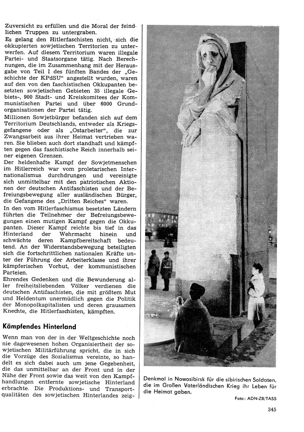 Neuer Weg (NW), Organ des Zentralkomitees (ZK) der SED (Sozialistische Einheitspartei Deutschlands) für Fragen des Parteilebens, 30. Jahrgang [Deutsche Demokratische Republik (DDR)] 1975, Seite 345 (NW ZK SED DDR 1975, S. 345)