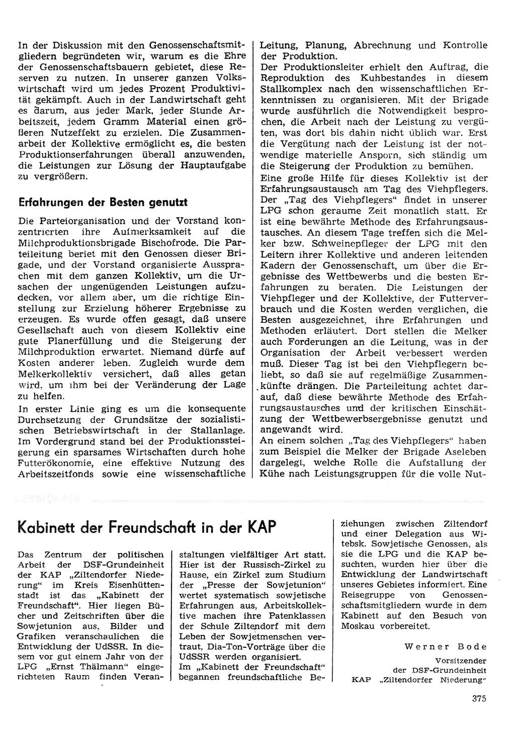 Neuer Weg (NW), Organ des Zentralkomitees (ZK) der SED (Sozialistische Einheitspartei Deutschlands) für Fragen des Parteilebens, 30. Jahrgang [Deutsche Demokratische Republik (DDR)] 1975, Seite 375 (NW ZK SED DDR 1975, S. 375)