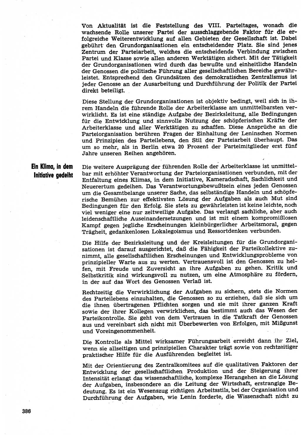 Neuer Weg (NW), Organ des Zentralkomitees (ZK) der SED (Sozialistische Einheitspartei Deutschlands) für Fragen des Parteilebens, 30. Jahrgang [Deutsche Demokratische Republik (DDR)] 1975, Seite 386 (NW ZK SED DDR 1975, S. 386)