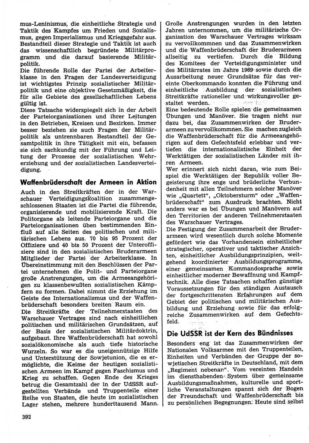 Neuer Weg (NW), Organ des Zentralkomitees (ZK) der SED (Sozialistische Einheitspartei Deutschlands) für Fragen des Parteilebens, 30. Jahrgang [Deutsche Demokratische Republik (DDR)] 1975, Seite 392 (NW ZK SED DDR 1975, S. 392)