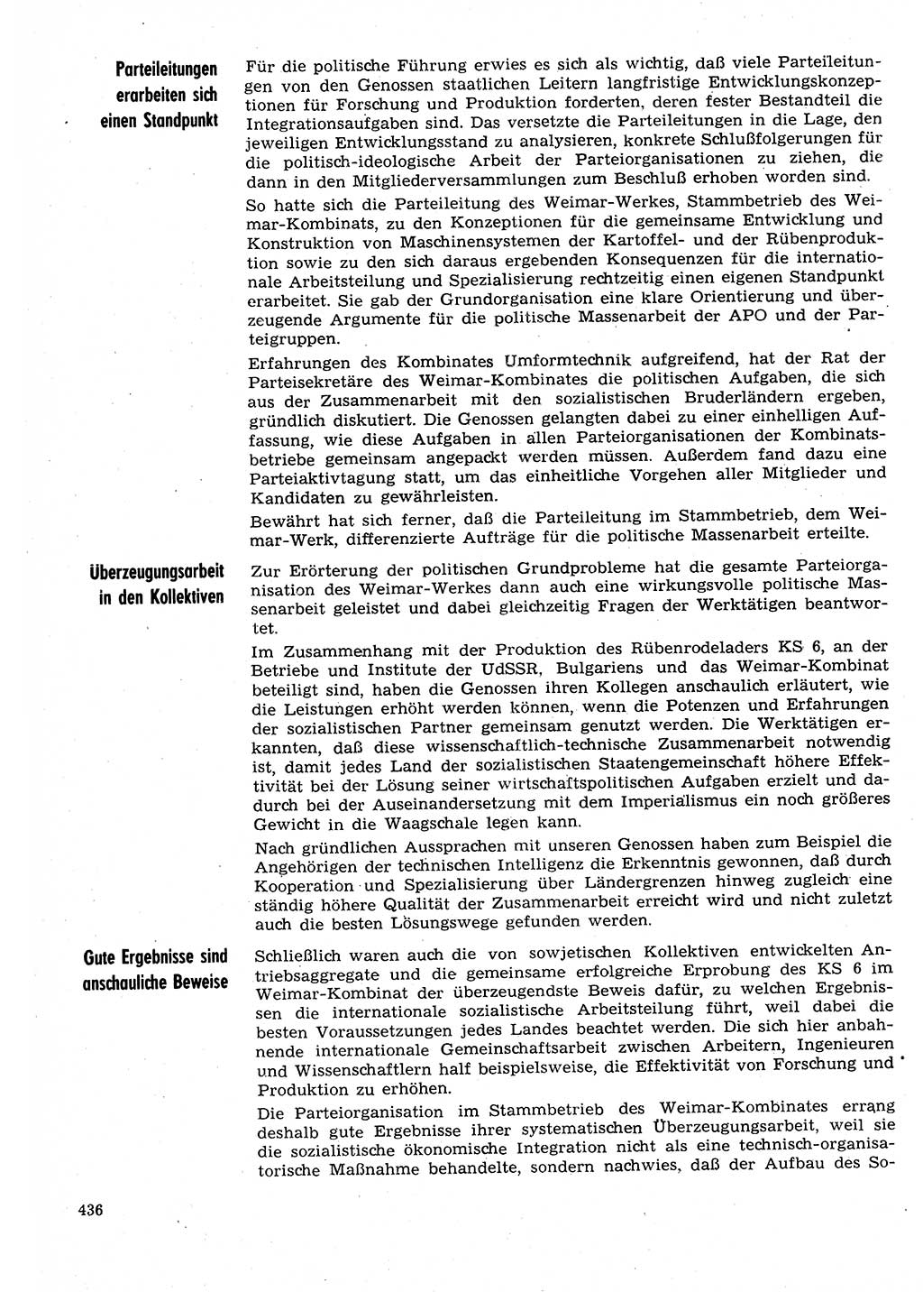 Neuer Weg (NW), Organ des Zentralkomitees (ZK) der SED (Sozialistische Einheitspartei Deutschlands) für Fragen des Parteilebens, 30. Jahrgang [Deutsche Demokratische Republik (DDR)] 1975, Seite 436 (NW ZK SED DDR 1975, S. 436)