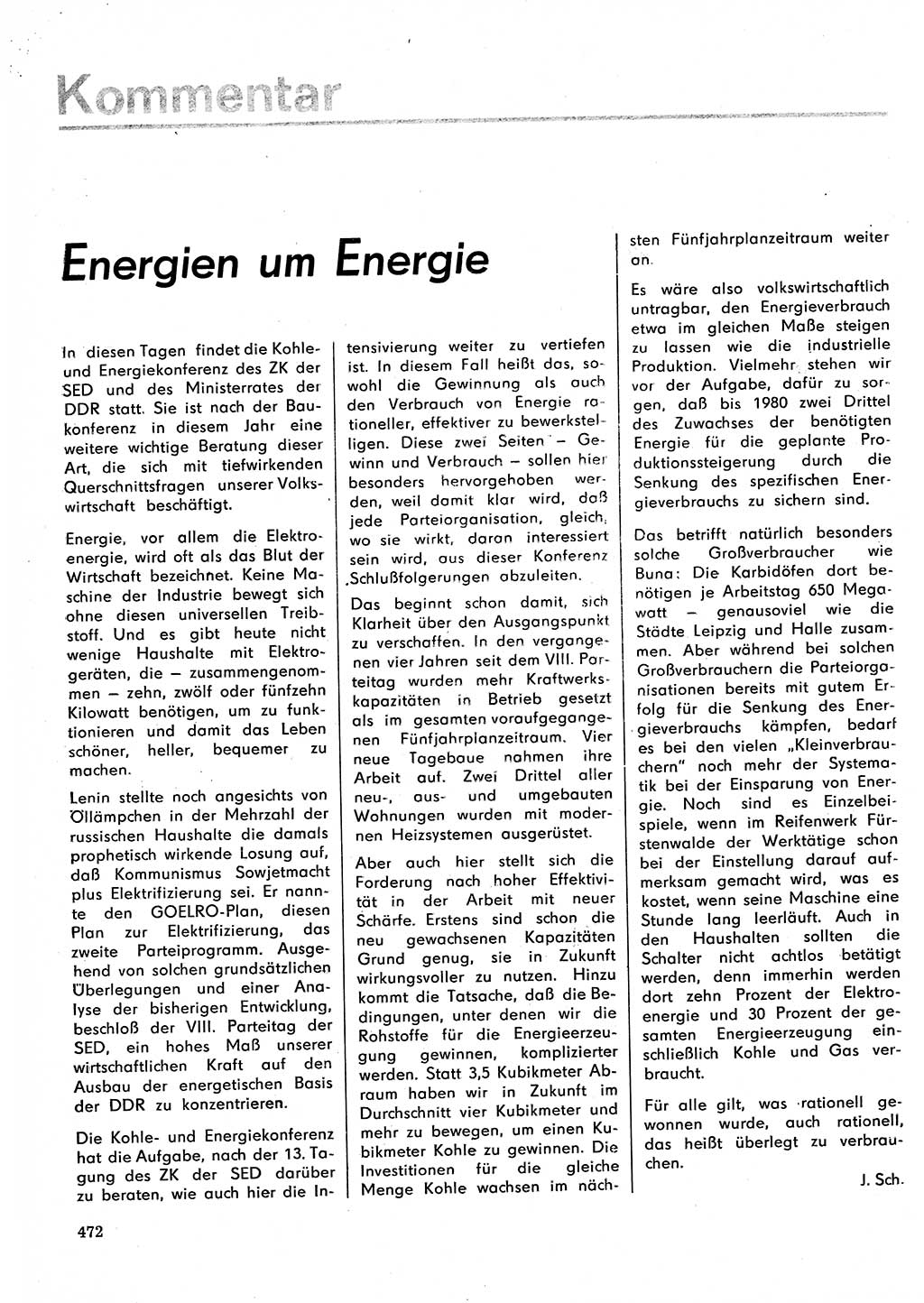 Neuer Weg (NW), Organ des Zentralkomitees (ZK) der SED (Sozialistische Einheitspartei Deutschlands) für Fragen des Parteilebens, 30. Jahrgang [Deutsche Demokratische Republik (DDR)] 1975, Seite 472 (NW ZK SED DDR 1975, S. 472)