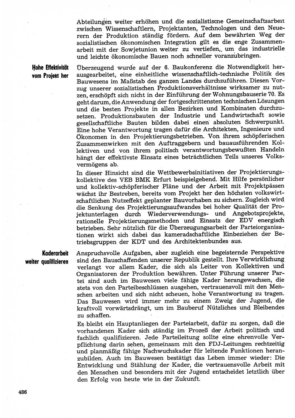 Neuer Weg (NW), Organ des Zentralkomitees (ZK) der SED (Sozialistische Einheitspartei Deutschlands) für Fragen des Parteilebens, 30. Jahrgang [Deutsche Demokratische Republik (DDR)] 1975, Seite 486 (NW ZK SED DDR 1975, S. 486)