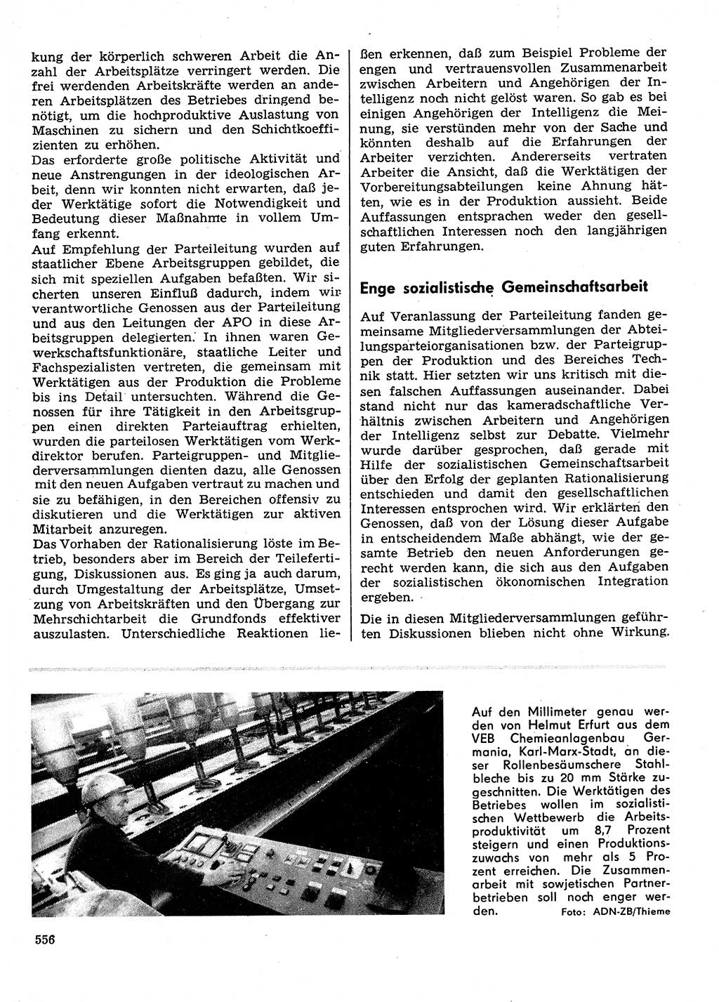 Neuer Weg (NW), Organ des Zentralkomitees (ZK) der SED (Sozialistische Einheitspartei Deutschlands) für Fragen des Parteilebens, 30. Jahrgang [Deutsche Demokratische Republik (DDR)] 1975, Seite 556 (NW ZK SED DDR 1975, S. 556)
