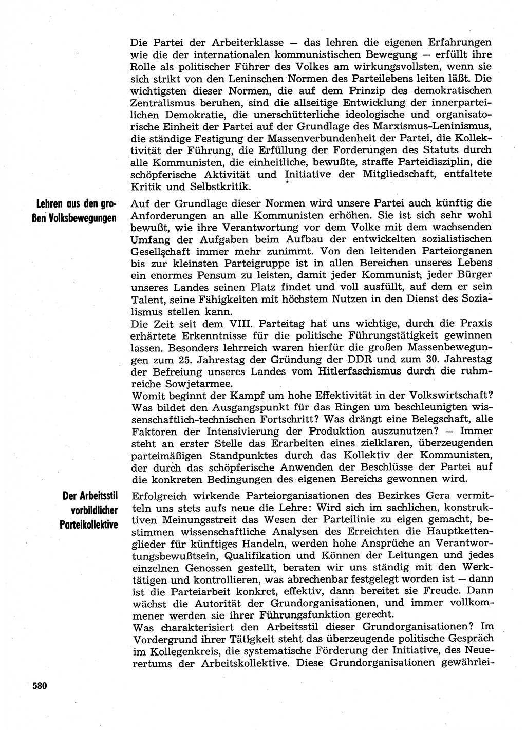 Neuer Weg (NW), Organ des Zentralkomitees (ZK) der SED (Sozialistische Einheitspartei Deutschlands) für Fragen des Parteilebens, 30. Jahrgang [Deutsche Demokratische Republik (DDR)] 1975, Seite 580 (NW ZK SED DDR 1975, S. 580)