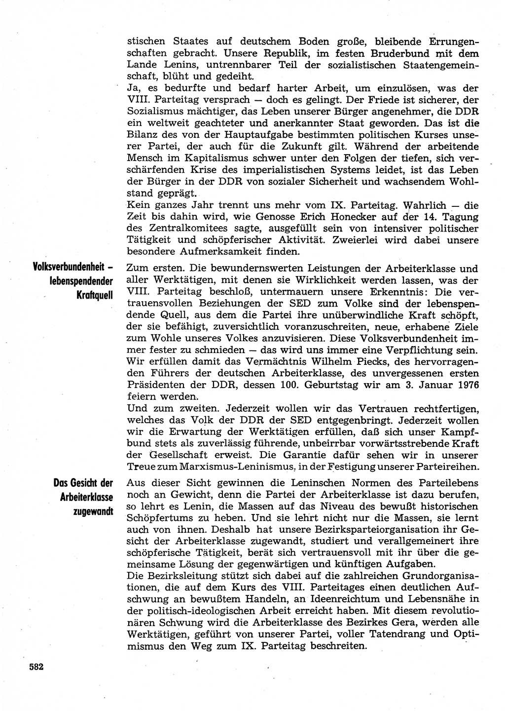 Neuer Weg (NW), Organ des Zentralkomitees (ZK) der SED (Sozialistische Einheitspartei Deutschlands) für Fragen des Parteilebens, 30. Jahrgang [Deutsche Demokratische Republik (DDR)] 1975, Seite 582 (NW ZK SED DDR 1975, S. 582)