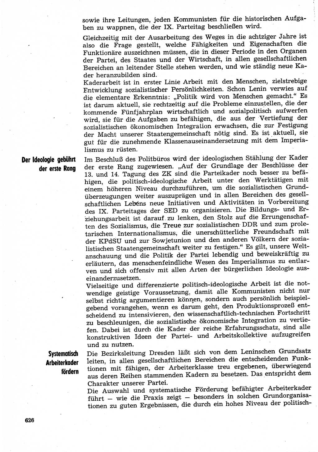 Neuer Weg (NW), Organ des Zentralkomitees (ZK) der SED (Sozialistische Einheitspartei Deutschlands) für Fragen des Parteilebens, 30. Jahrgang [Deutsche Demokratische Republik (DDR)] 1975, Seite 626 (NW ZK SED DDR 1975, S. 626)