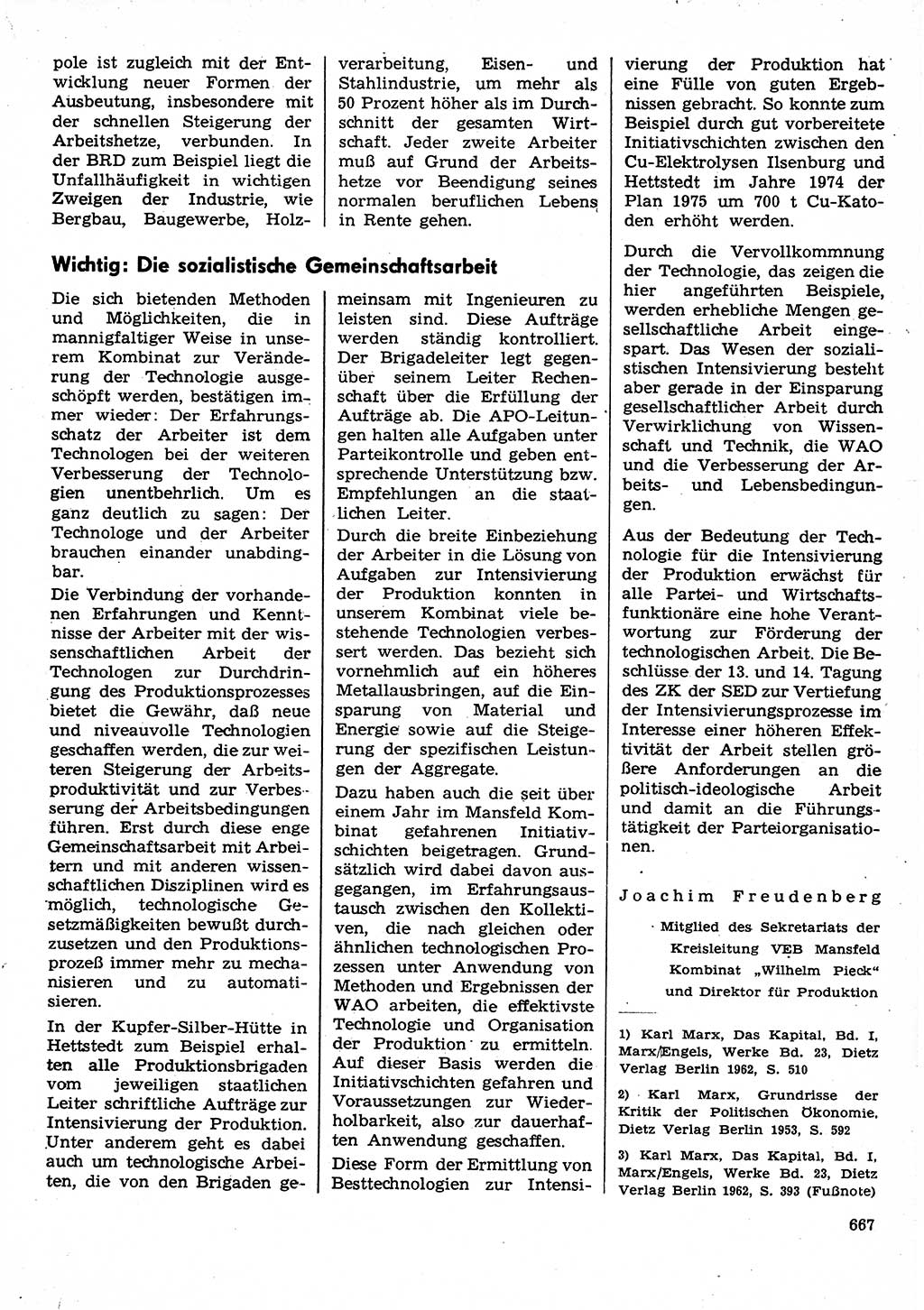 Neuer Weg (NW), Organ des Zentralkomitees (ZK) der SED (Sozialistische Einheitspartei Deutschlands) für Fragen des Parteilebens, 30. Jahrgang [Deutsche Demokratische Republik (DDR)] 1975, Seite 667 (NW ZK SED DDR 1975, S. 667)
