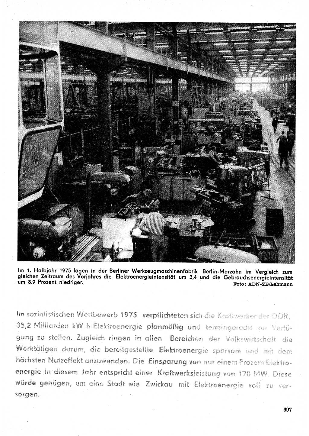 Neuer Weg (NW), Organ des Zentralkomitees (ZK) der SED (Sozialistische Einheitspartei Deutschlands) für Fragen des Parteilebens, 30. Jahrgang [Deutsche Demokratische Republik (DDR)] 1975, Seite 697 (NW ZK SED DDR 1975, S. 697)