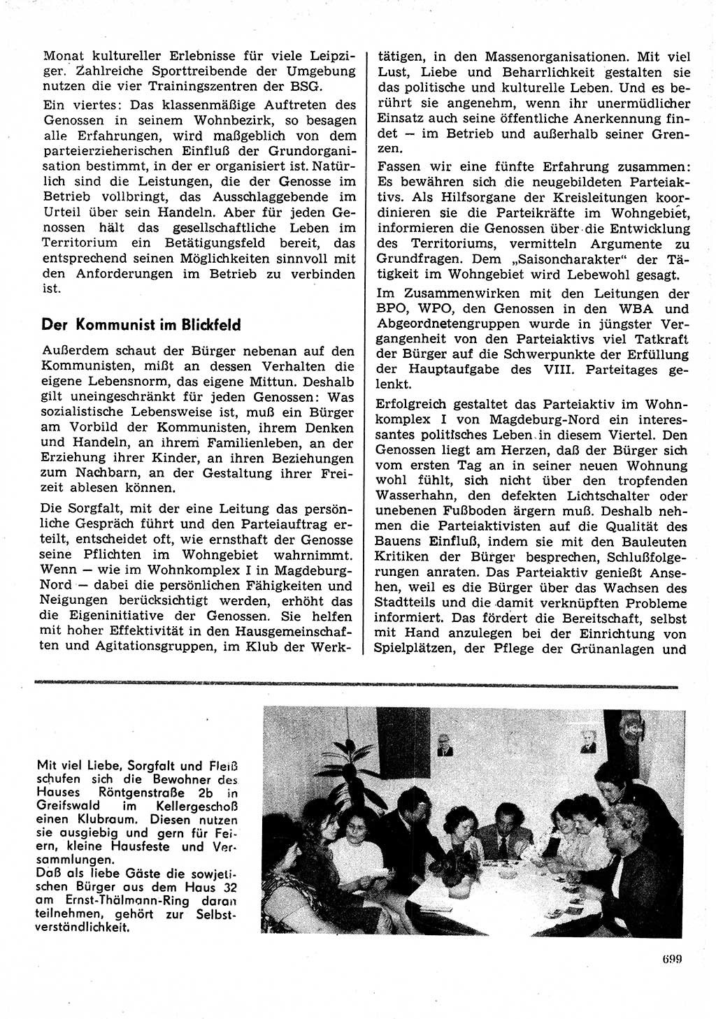 Neuer Weg (NW), Organ des Zentralkomitees (ZK) der SED (Sozialistische Einheitspartei Deutschlands) für Fragen des Parteilebens, 30. Jahrgang [Deutsche Demokratische Republik (DDR)] 1975, Seite 699 (NW ZK SED DDR 1975, S. 699)