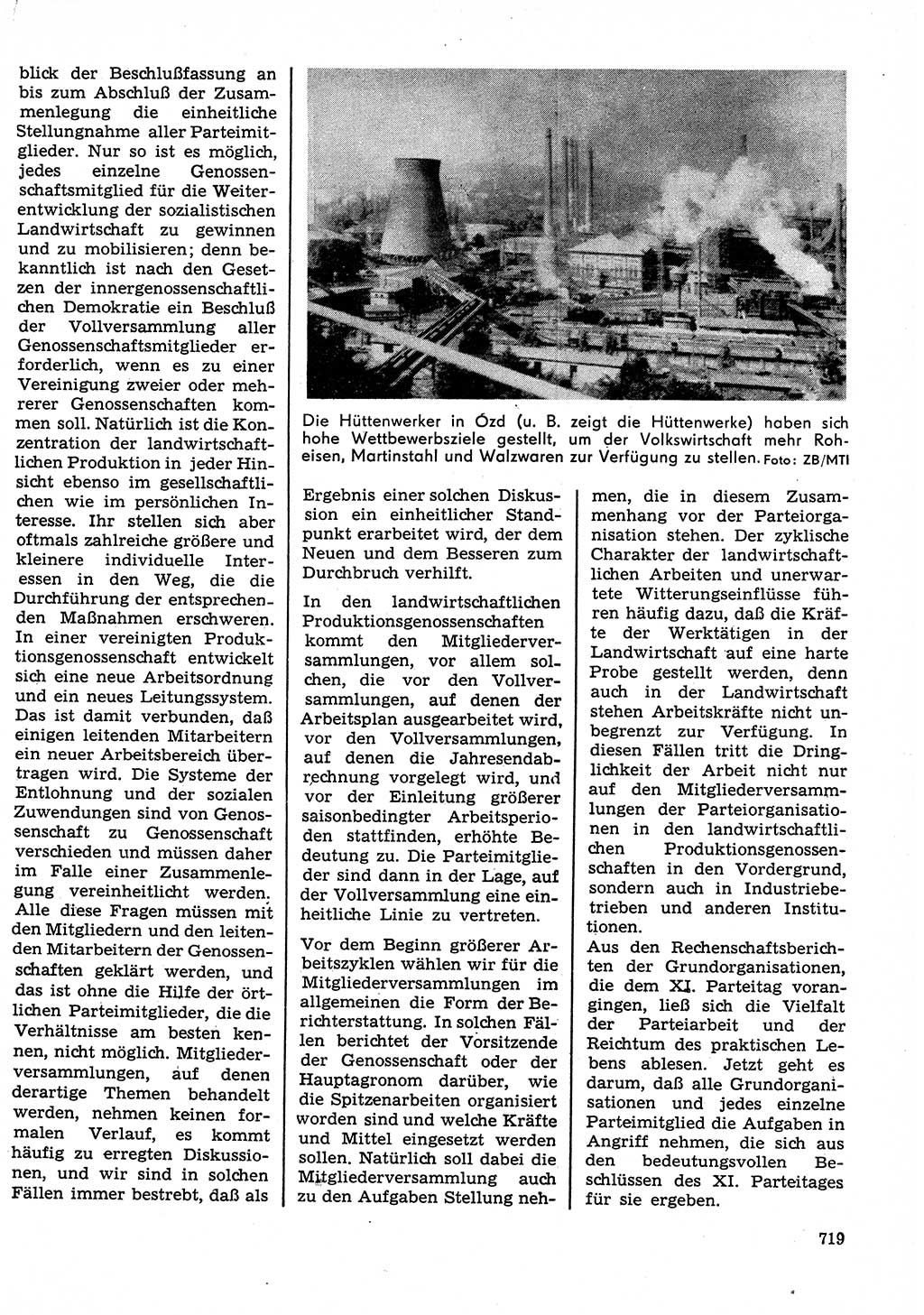 Neuer Weg (NW), Organ des Zentralkomitees (ZK) der SED (Sozialistische Einheitspartei Deutschlands) für Fragen des Parteilebens, 30. Jahrgang [Deutsche Demokratische Republik (DDR)] 1975, Seite 719 (NW ZK SED DDR 1975, S. 719)