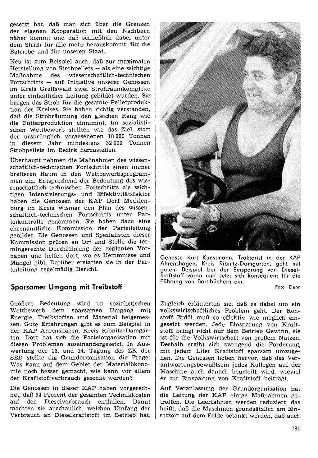 Neuer Weg (NW), Organ des Zentralkomitees (ZK) der SED (Sozialistische Einheitspartei Deutschlands) für Fragen des Parteilebens, 30. Jahrgang [Deutsche Demokratische Republik (DDR)] 1975, Seite 781 (NW ZK SED DDR 1975, S. 781)
