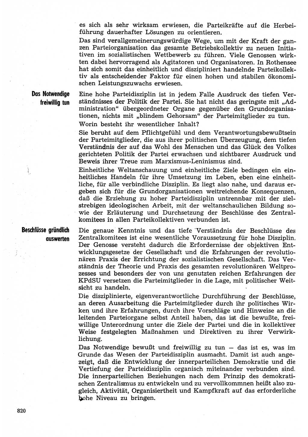 Neuer Weg (NW), Organ des Zentralkomitees (ZK) der SED (Sozialistische Einheitspartei Deutschlands) für Fragen des Parteilebens, 30. Jahrgang [Deutsche Demokratische Republik (DDR)] 1975, Seite 820 (NW ZK SED DDR 1975, S. 820)