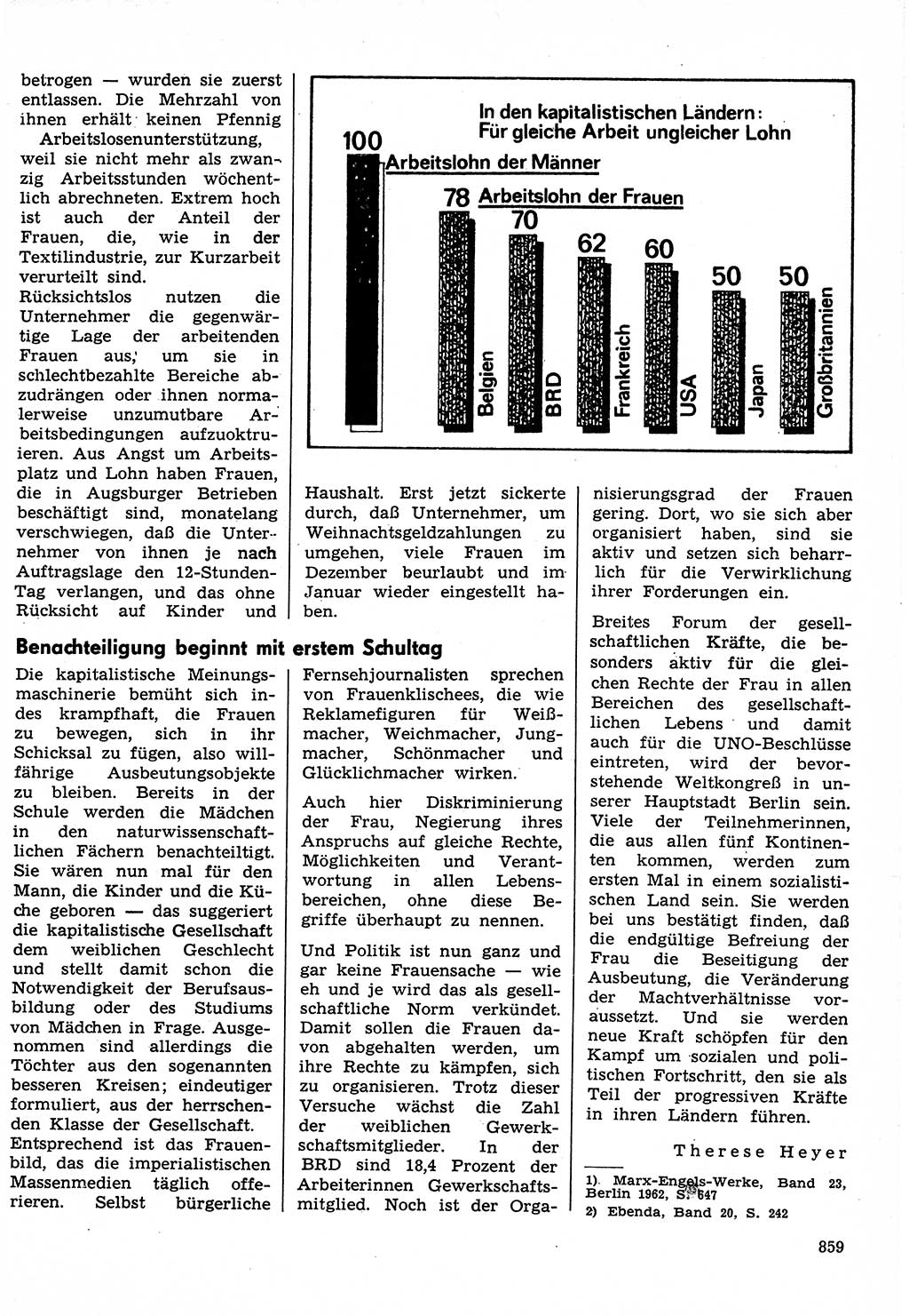 Neuer Weg (NW), Organ des Zentralkomitees (ZK) der SED (Sozialistische Einheitspartei Deutschlands) für Fragen des Parteilebens, 30. Jahrgang [Deutsche Demokratische Republik (DDR)] 1975, Seite 859 (NW ZK SED DDR 1975, S. 859)