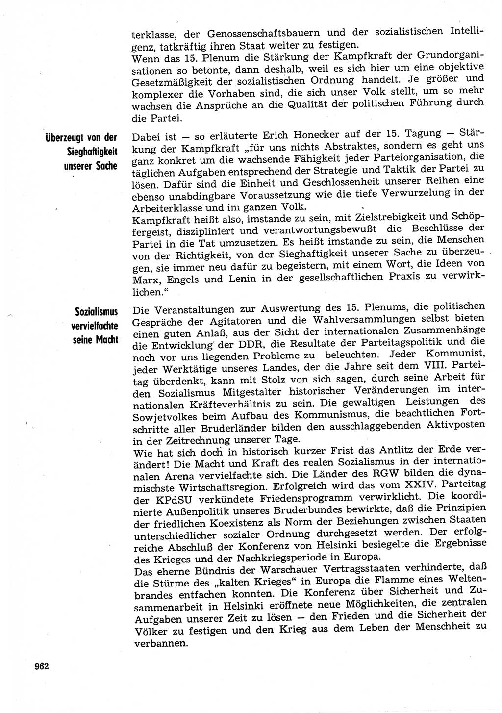 Neuer Weg (NW), Organ des Zentralkomitees (ZK) der SED (Sozialistische Einheitspartei Deutschlands) für Fragen des Parteilebens, 30. Jahrgang [Deutsche Demokratische Republik (DDR)] 1975, Seite 962 (NW ZK SED DDR 1975, S. 962)