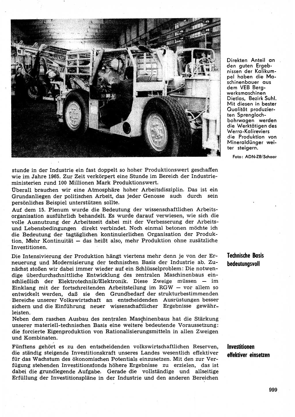 Neuer Weg (NW), Organ des Zentralkomitees (ZK) der SED (Sozialistische Einheitspartei Deutschlands) für Fragen des Parteilebens, 30. Jahrgang [Deutsche Demokratische Republik (DDR)] 1975, Seite 999 (NW ZK SED DDR 1975, S. 999)